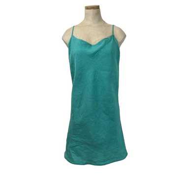 Bryn Walker women's linen mini dress green size L… - image 1
