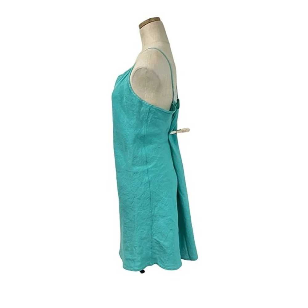 Bryn Walker women's linen mini dress green size L… - image 6