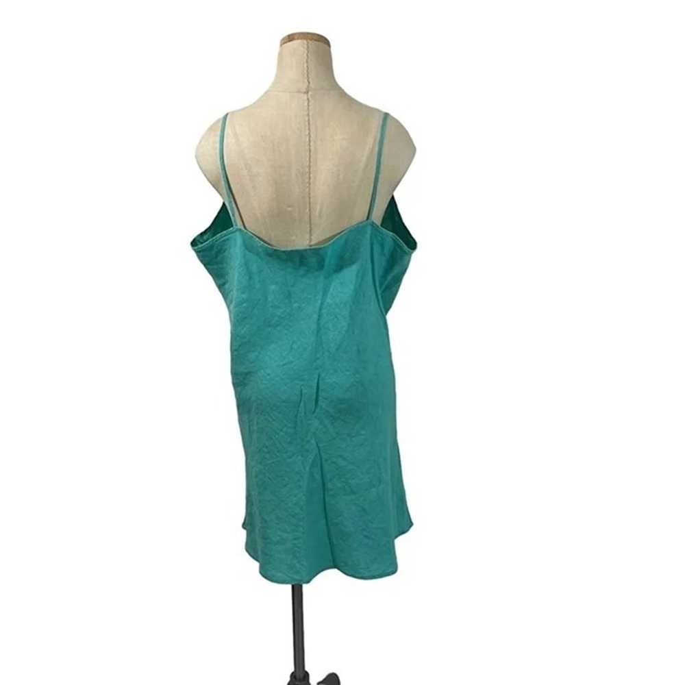 Bryn Walker women's linen mini dress green size L… - image 7