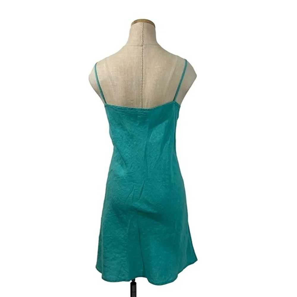 Bryn Walker women's linen mini dress green size L… - image 8