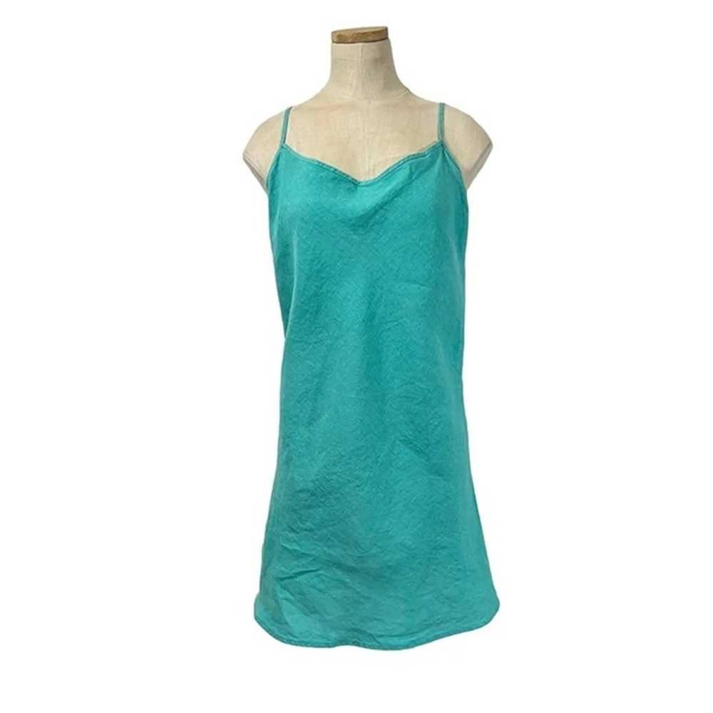 Bryn Walker women's linen mini dress green size L… - image 9