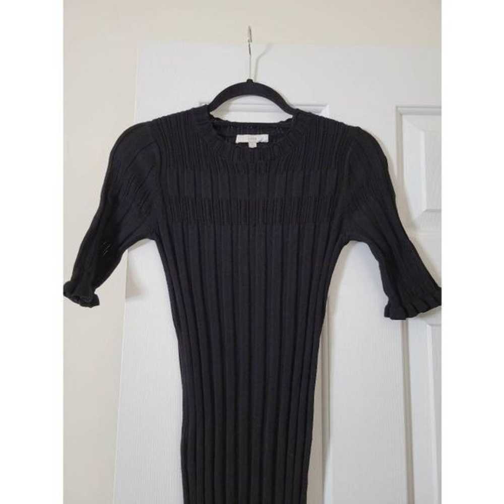 JOIE Dendra ruffle-trimmed ribbed-knit midi dress… - image 4