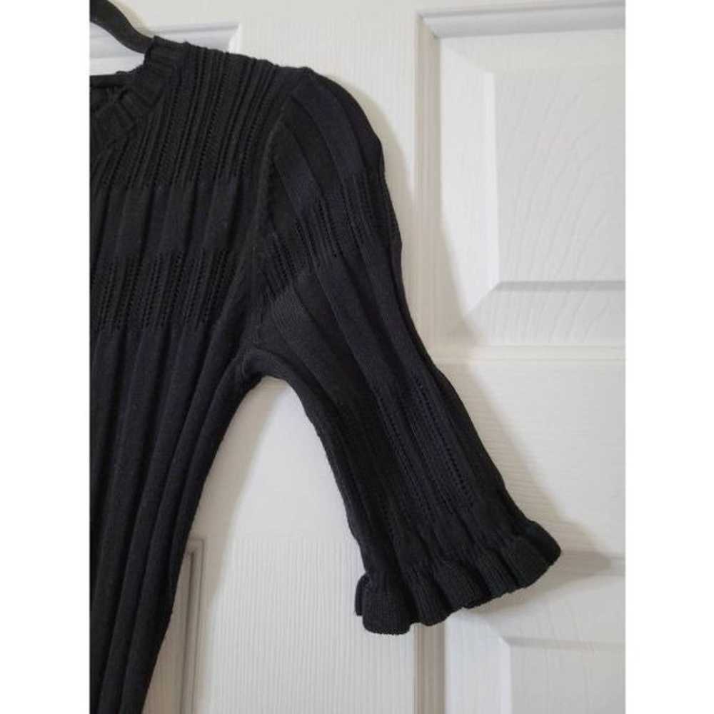 JOIE Dendra ruffle-trimmed ribbed-knit midi dress… - image 5