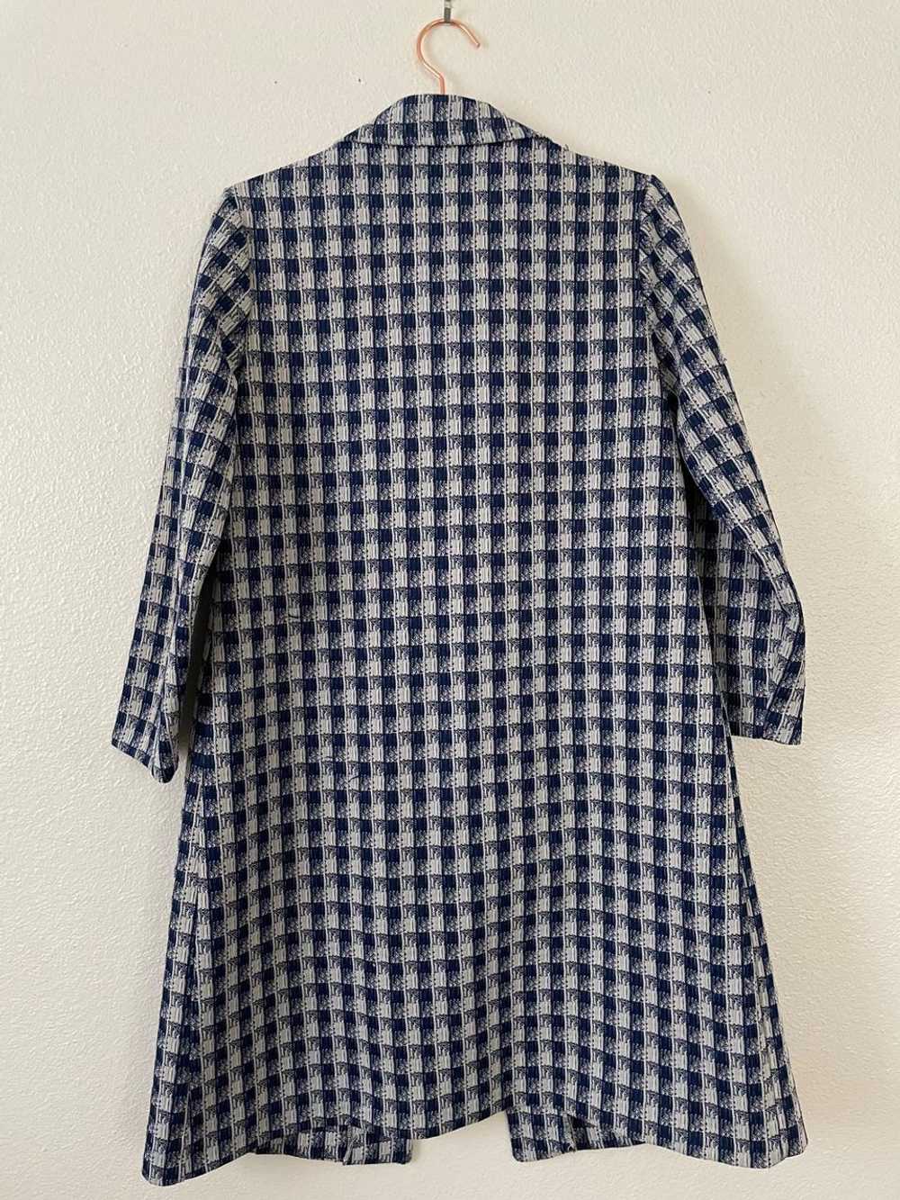 60’s blue checkered statement coat (No tag) | Use… - image 3
