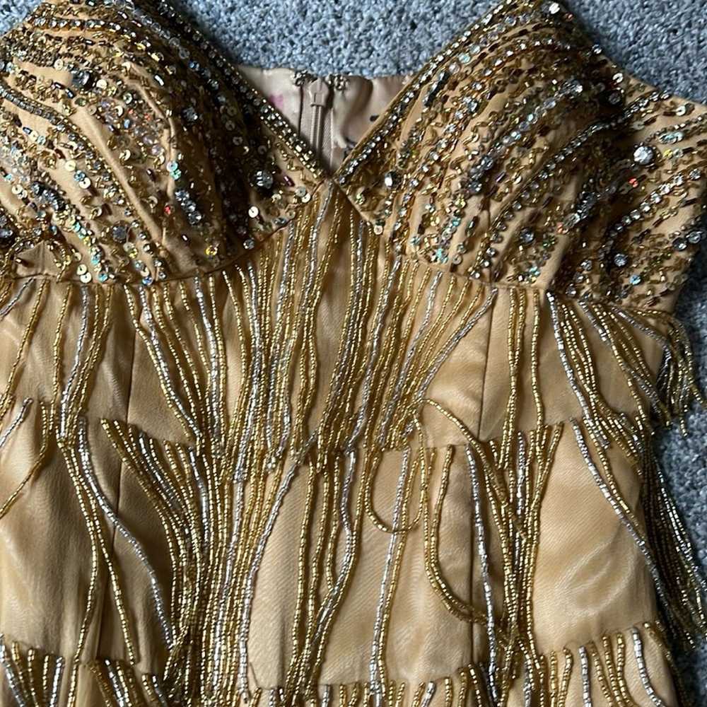 Gold and Silver Beaded Dress - image 2