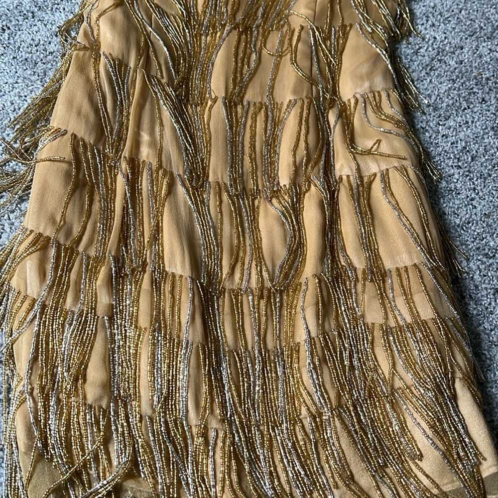 Gold and Silver Beaded Dress - image 3