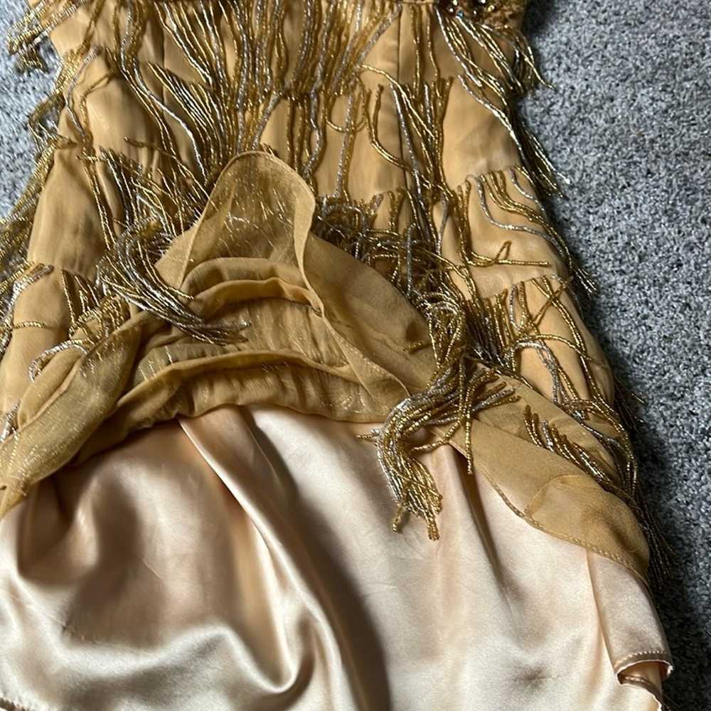 Gold and Silver Beaded Dress - image 5