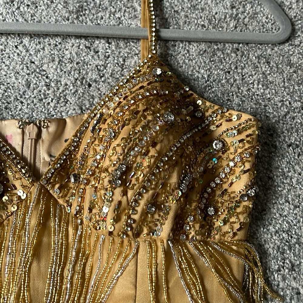 Gold and Silver Beaded Dress - image 7