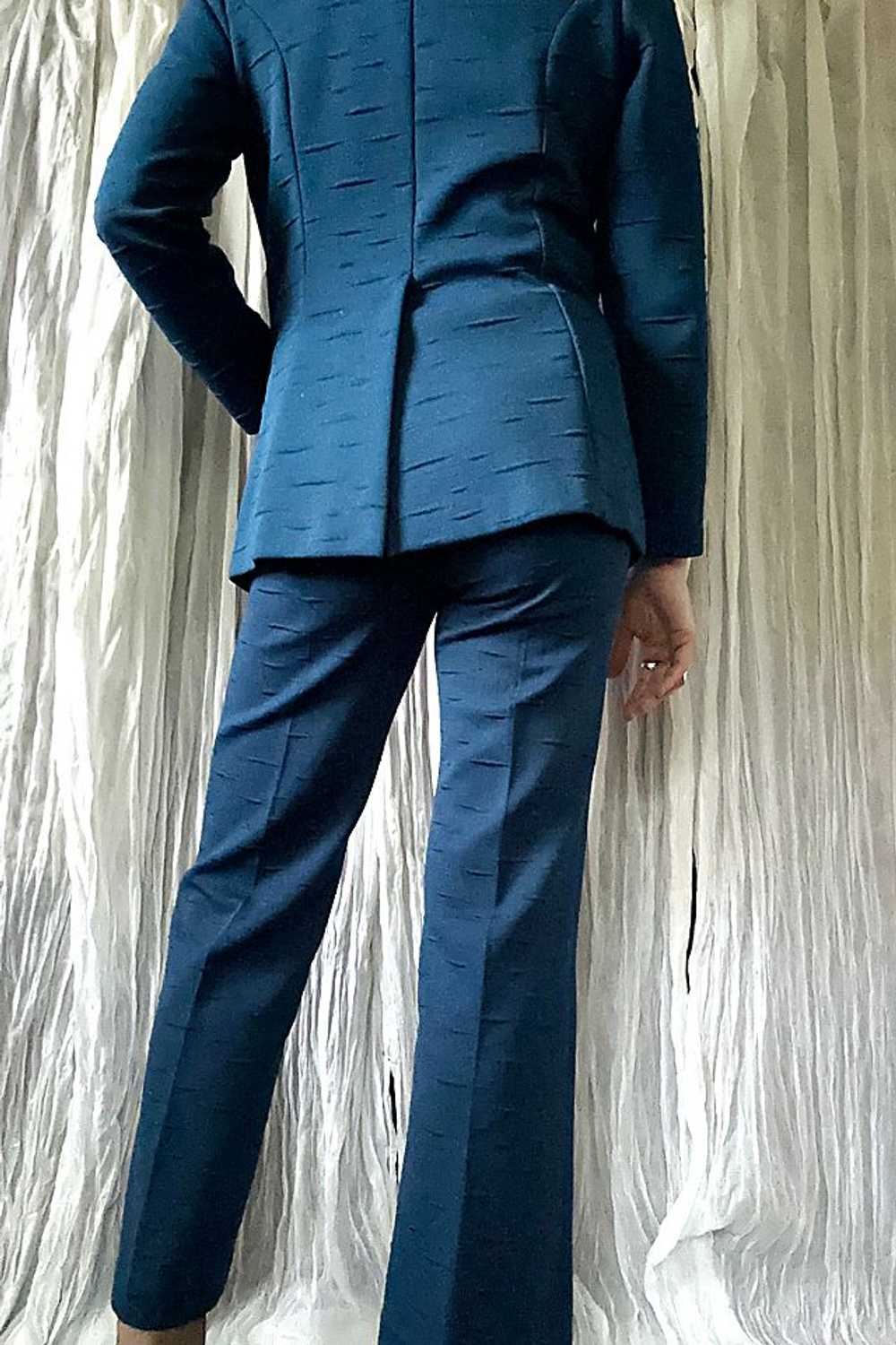 1970s Navy Blue Pant Suit Set Selected by Grievou… - image 3