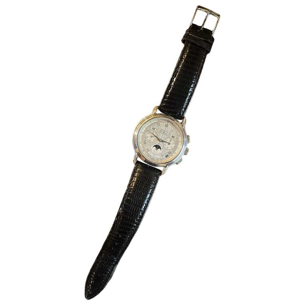 Zenith El Primero silver watch - image 1