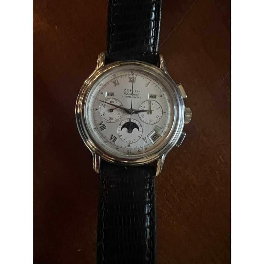 Zenith El Primero silver watch - image 5