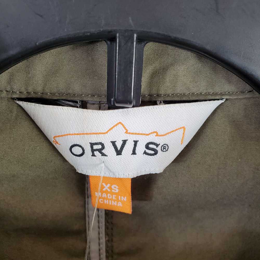 Orvis Women Olive Green Fleece Jacket XS - image 3