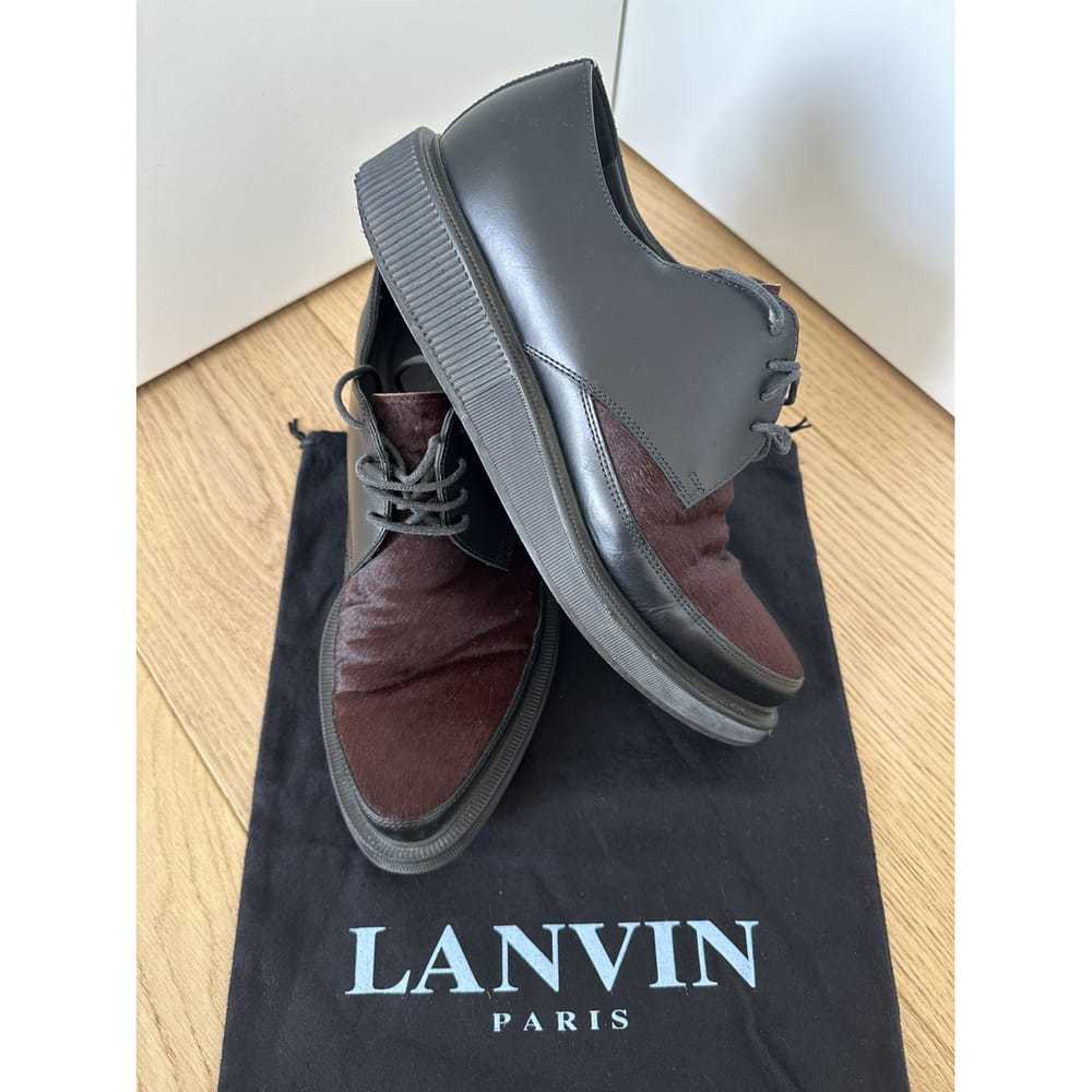 Lanvin Leather lace ups - image 3