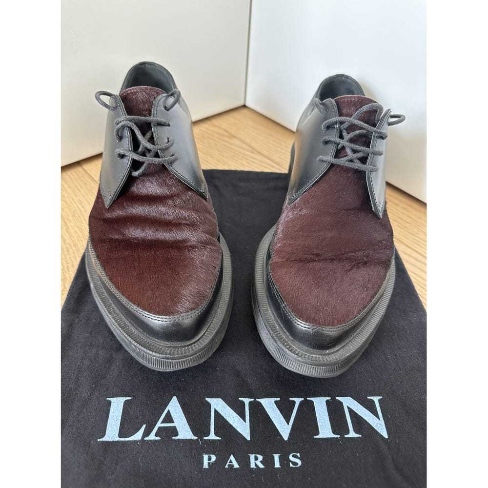 Lanvin Leather lace ups - image 4