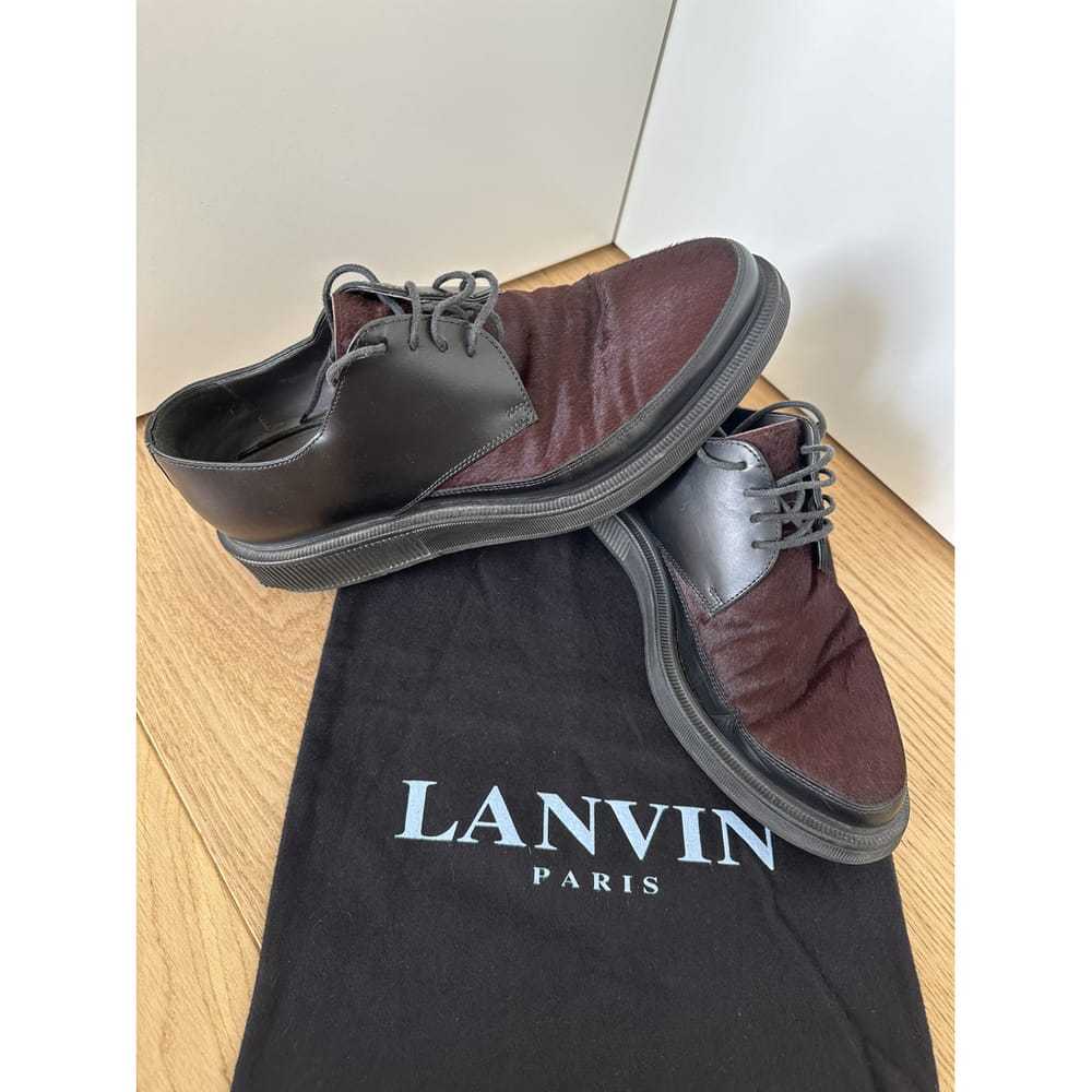 Lanvin Leather lace ups - image 5