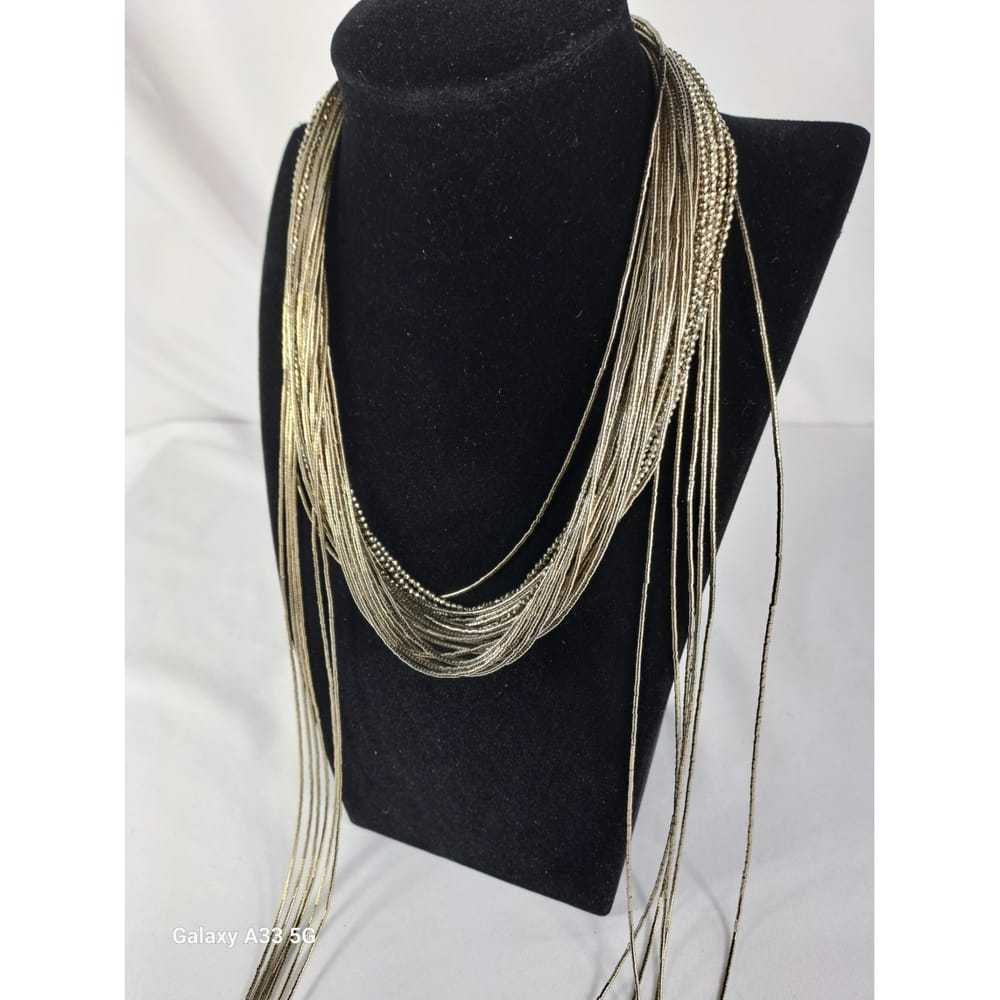 Brunello Cucinelli Silver long necklace - image 3