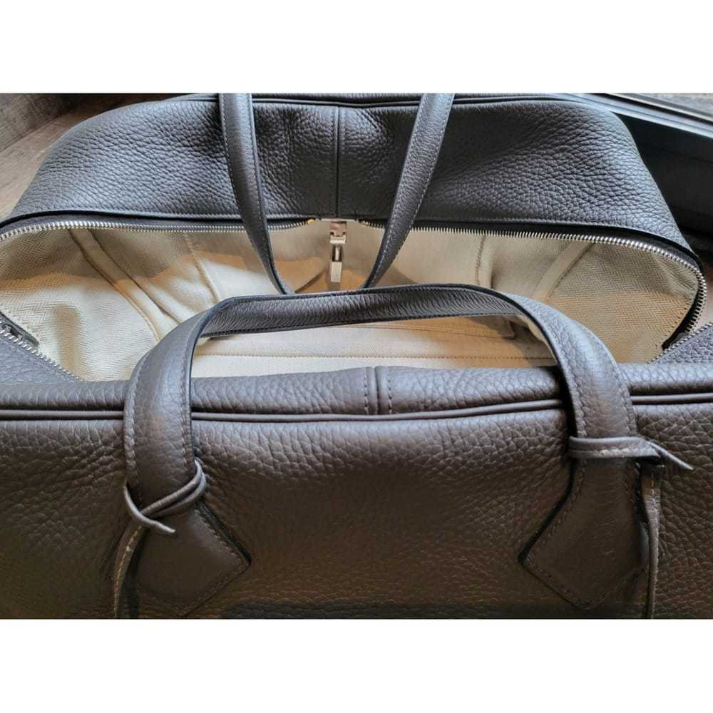 Hermès Leather weekend bag - image 3