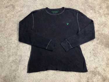 American Eagle Sweatshirt Mens Medium Black 100% … - image 1
