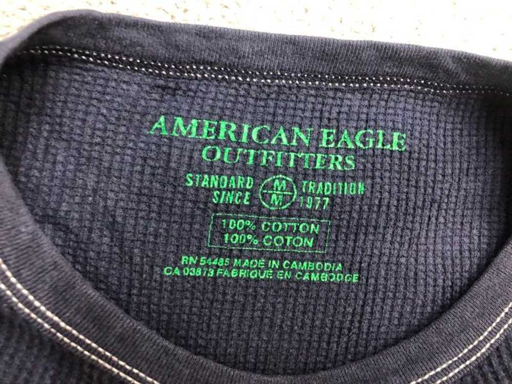 American Eagle Sweatshirt Mens Medium Black 100% … - image 6