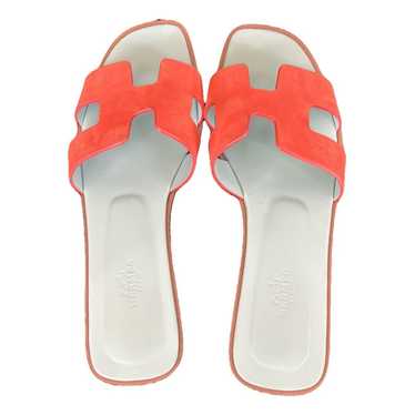 Hermès Oran leather sandals