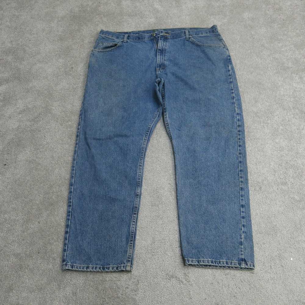 Wrangler Jeans Mens W42XL30 Blue Straight Leg Den… - image 1