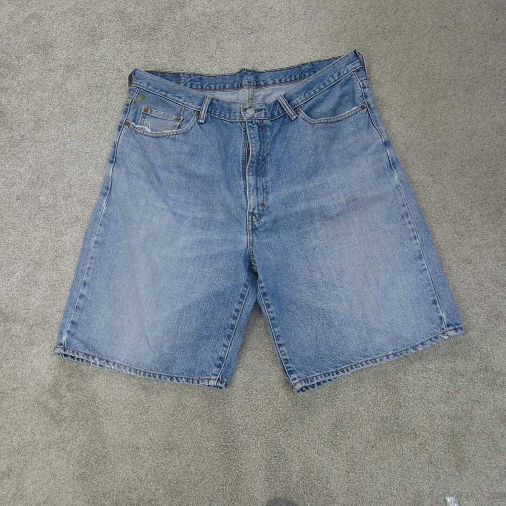 Levis Shorts Mens 40 Blue Bermuda Jeans Shorts De… - image 1