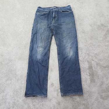 Eddie Bauer Jeans Men W34XL34 Blue Denim Straight… - image 1