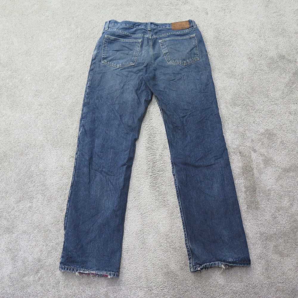 Eddie Bauer Jeans Men W34XL34 Blue Denim Straight… - image 2