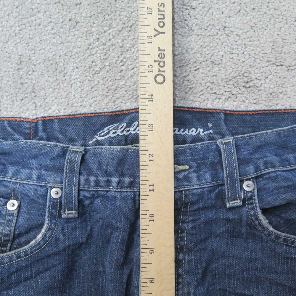 Eddie Bauer Jeans Men W34XL34 Blue Denim Straight… - image 4