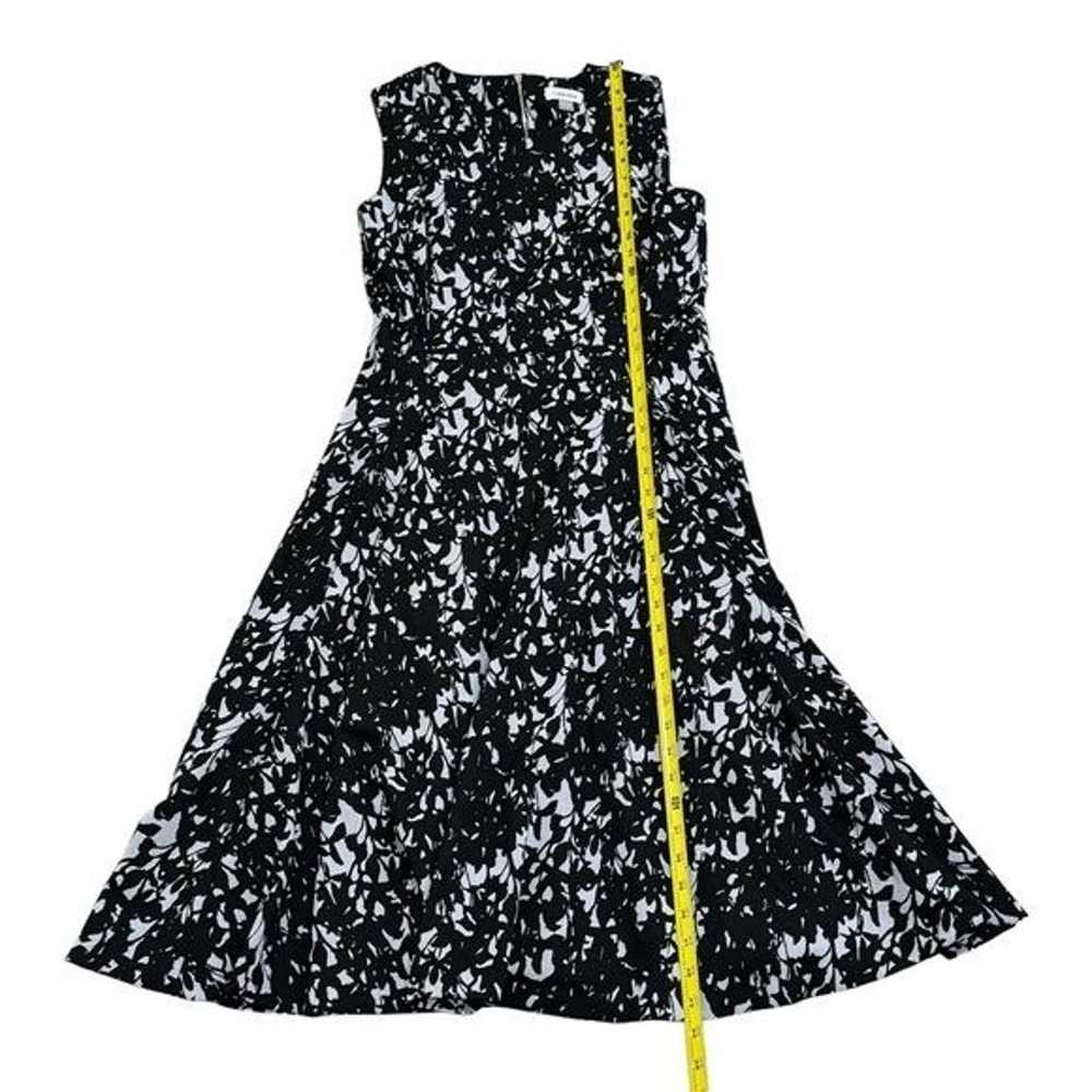 Calvin Klein Black and White Floral Fit and Flare… - image 7