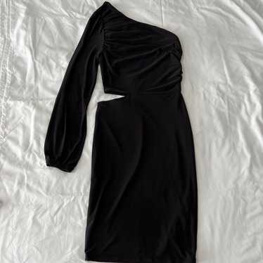 Guest List Black One-Shoulder Bodycon Mini Dress
