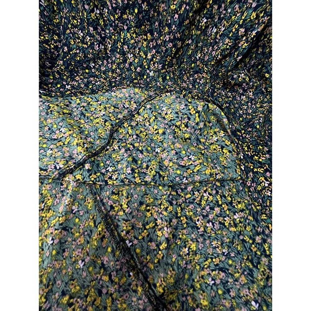 RVCA Maxi Slip Dress Black Strappy Floral Multico… - image 10