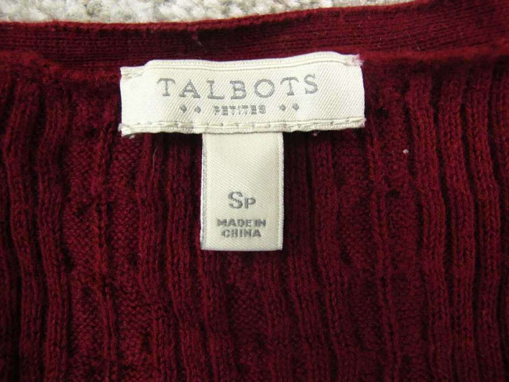 Talbots Womens Pullover Sweater Knitted V Neck Lo… - image 4