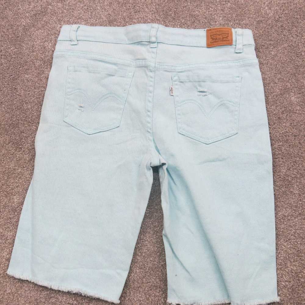 Levi's Bermuda Shorts Womens Size 14.5 Light Wash… - image 10