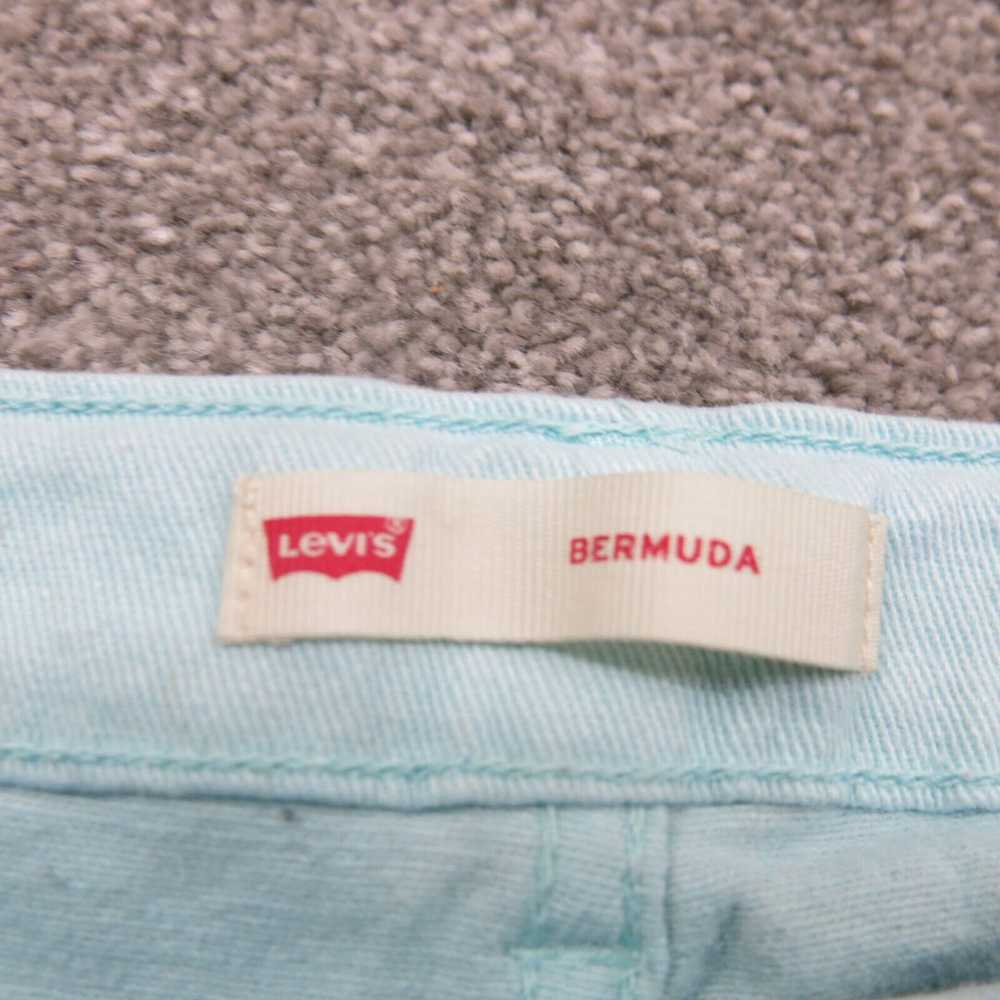 Levi's Bermuda Shorts Womens Size 14.5 Light Wash… - image 6