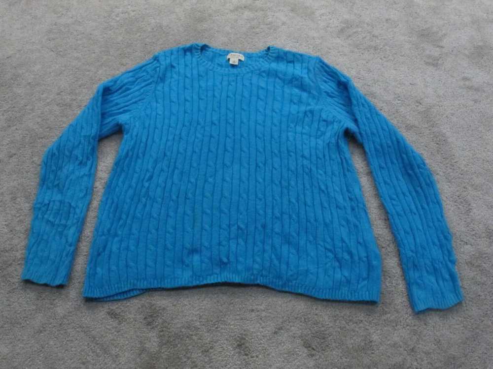 St John Bay Women Pullover Sweater Classic Cable … - image 1