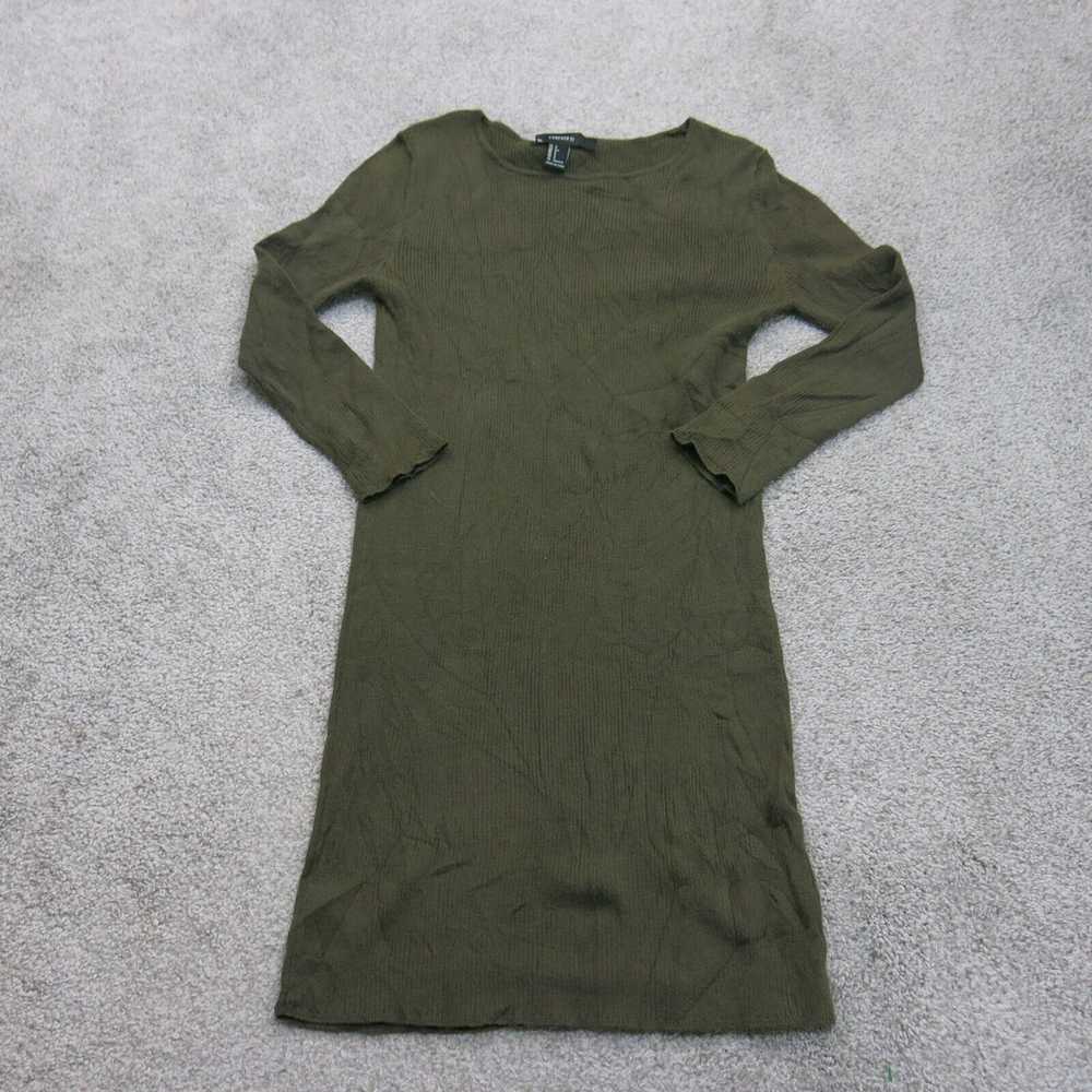 Forever 21 Womens Sweater Dress 3/4 Sleeves Round… - image 1