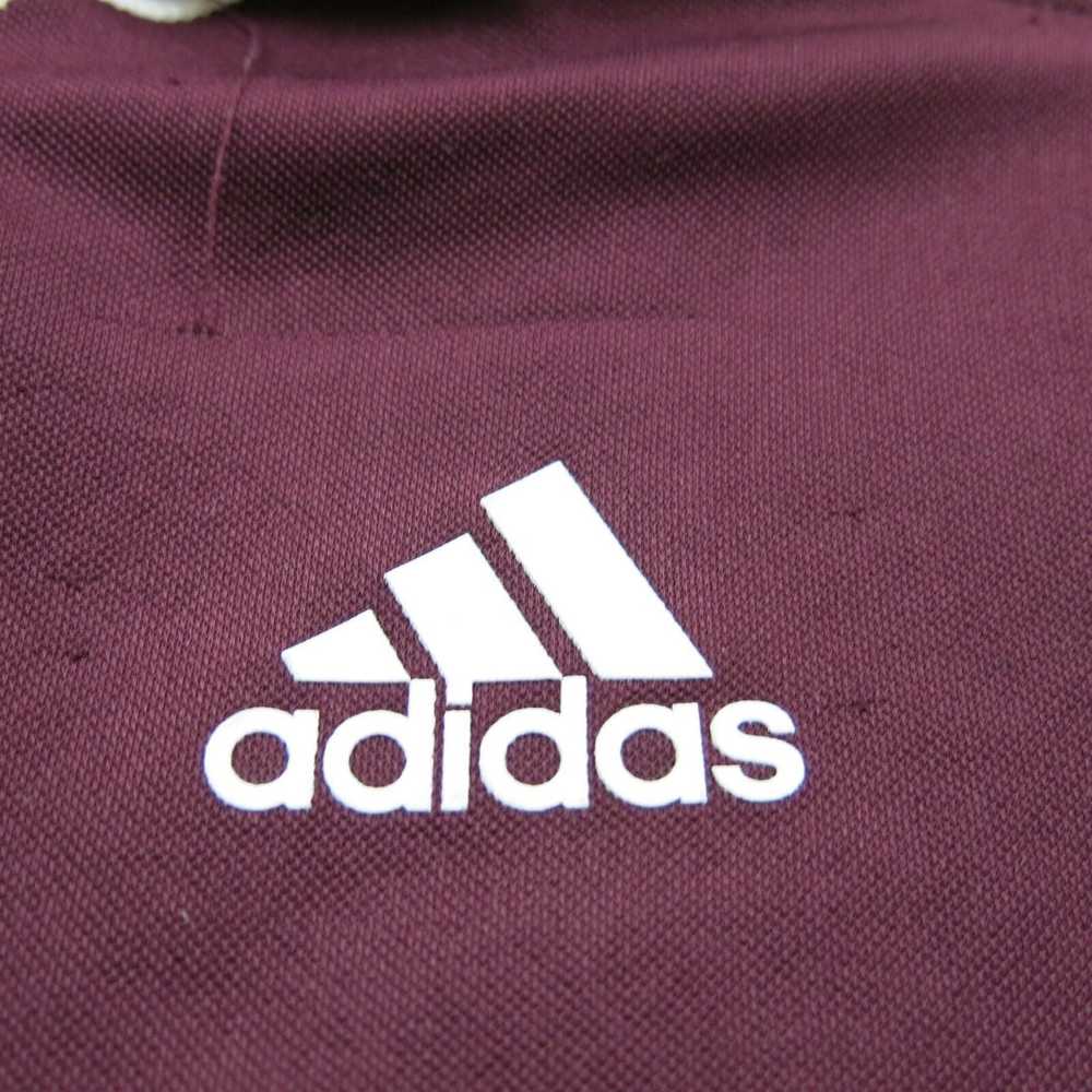adidas Sweatshirt Mens Sz M Maroon White Long Sle… - image 7