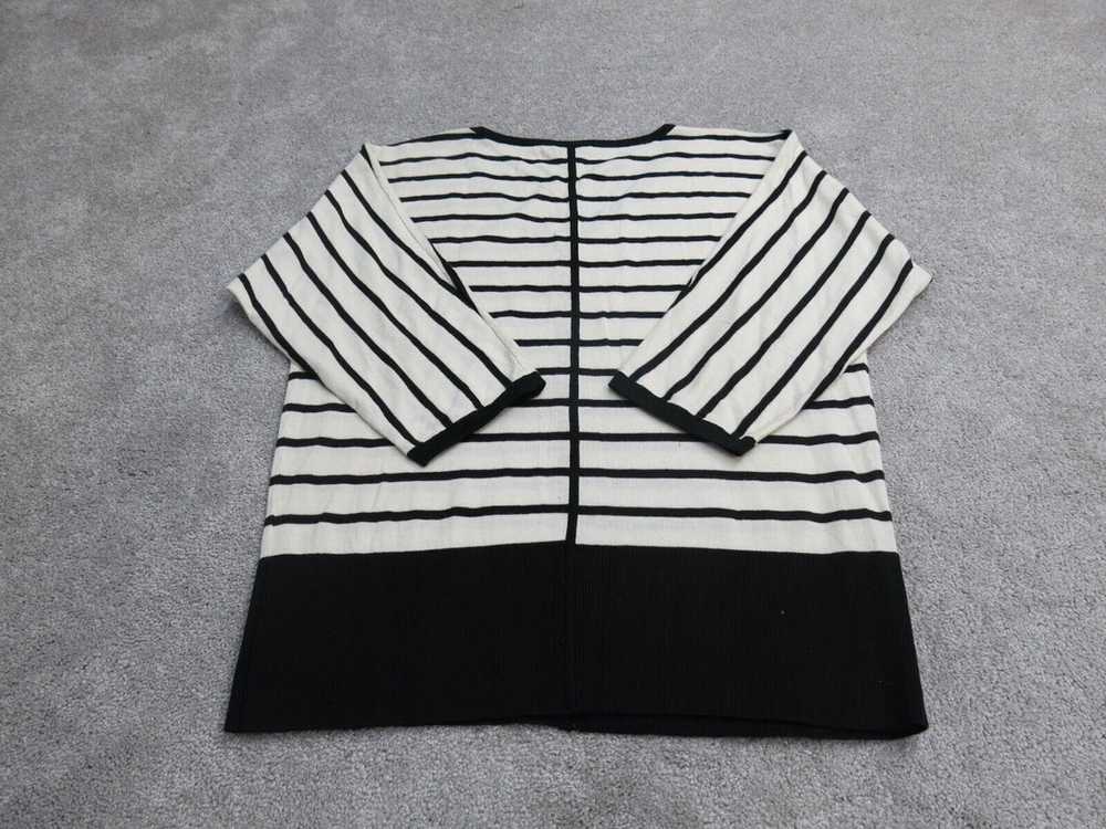 Talbots Womens Striped Sweater Long Sleeve V Neck… - image 2