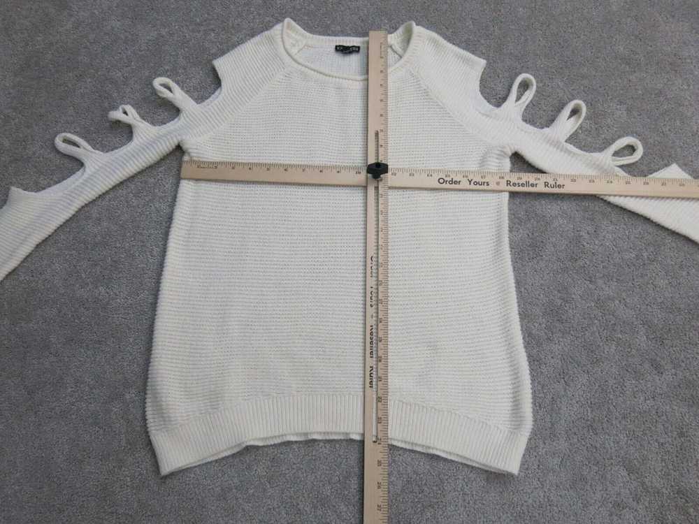Express Womens Pullover Sweater Knitted Cold Shou… - image 2