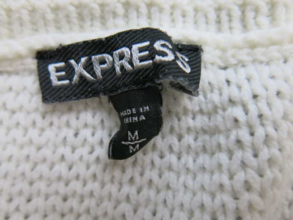 Express Womens Pullover Sweater Knitted Cold Shou… - image 4