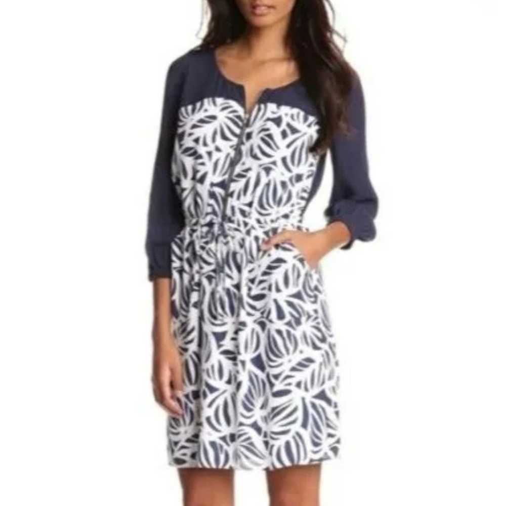 Lilly Pulitzer Sessile Dress Navy and White sailo… - image 1