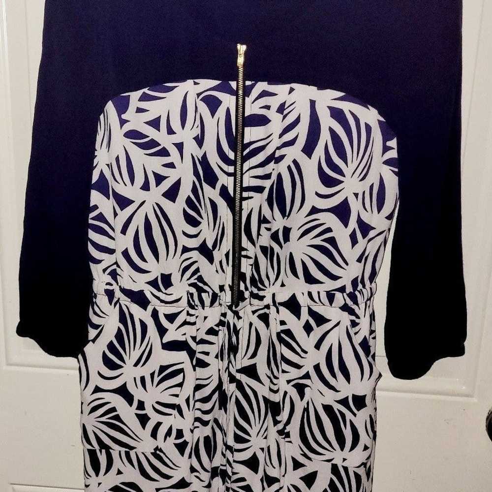Lilly Pulitzer Sessile Dress Navy and White sailo… - image 2