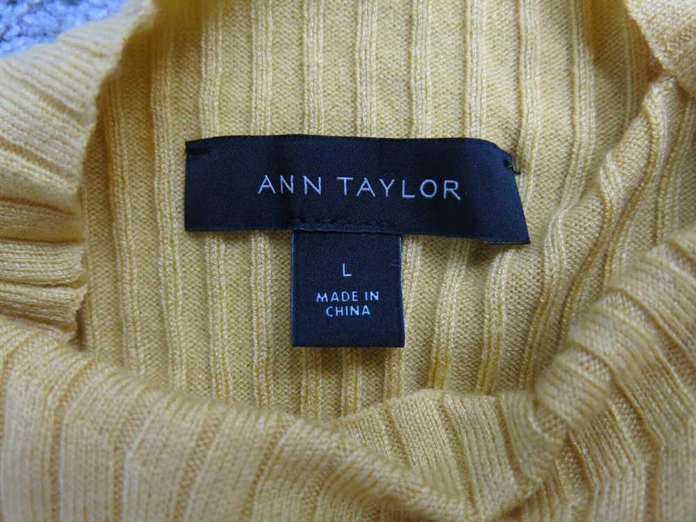 ANN Taylor Womens Knitted Striped Sweater Mock Ne… - image 5