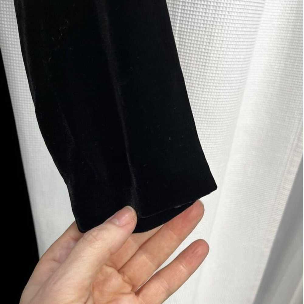 Laura Ashley Women’s Black Velvet Silk Blend Maxi… - image 6