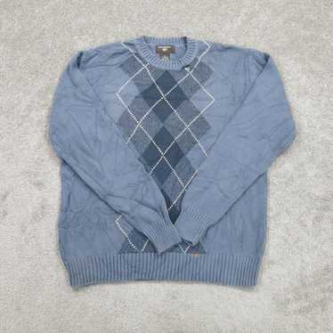 Dockers Mens Pullover Knitted Sweater Argyle 100%… - image 1