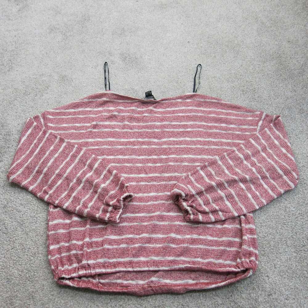 Forever 21 Womens Pullover Striped Sweater Round … - image 2