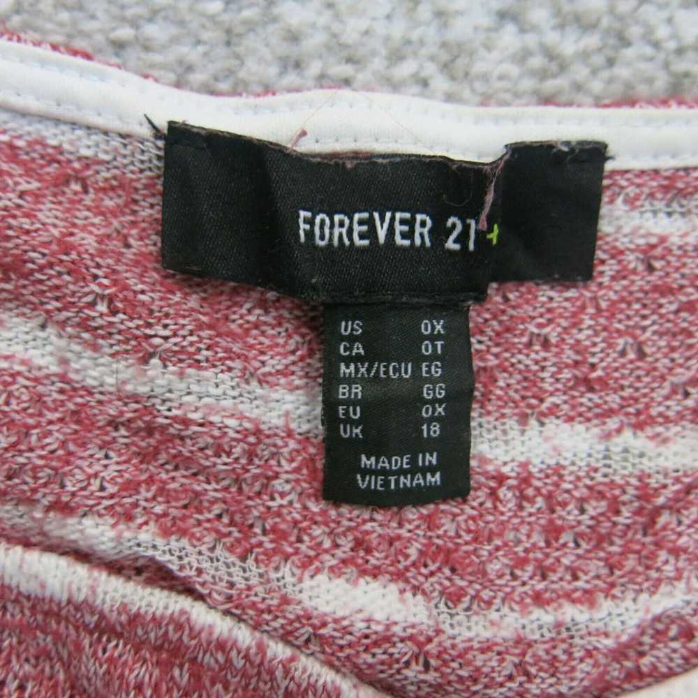 Forever 21 Womens Pullover Striped Sweater Round … - image 5