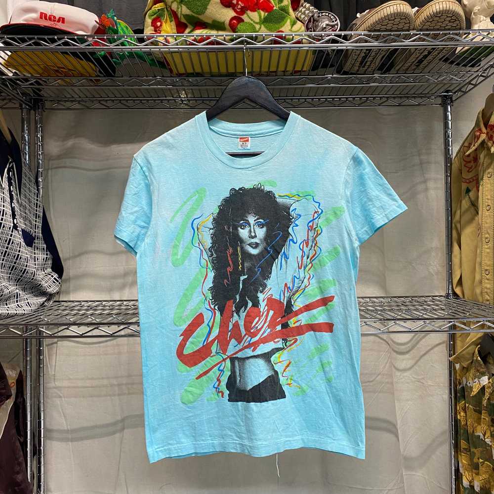 Vintage 1990 cher “heart of stone” tour tshirt - image 1