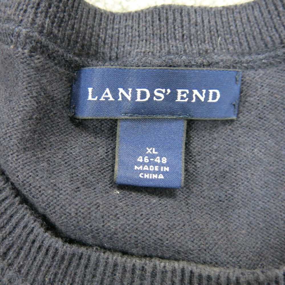 Lands End Mens Pullover Sweater Knitted Round Nec… - image 6